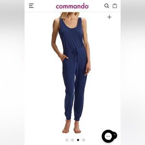 Commando Butter Tank Lounge Jumpsuit in Navy
